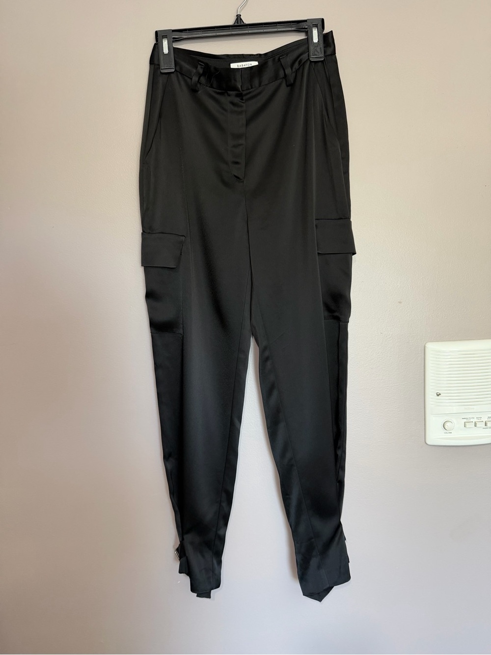 Babaton Black Cargo Joggers